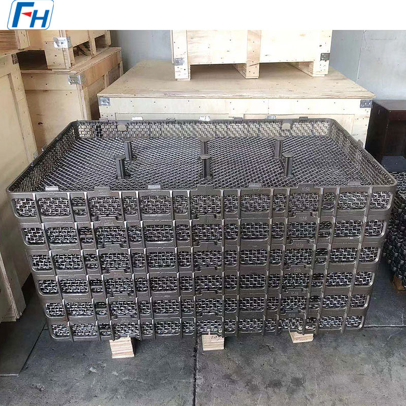 航空宇宙部品用 FH® 熱処理バスケット |極めて高い耐熱性