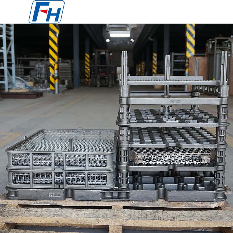 バッチ炉および連続炉用のインベストメント鋳造モジュール式熱処理治具 | FH®