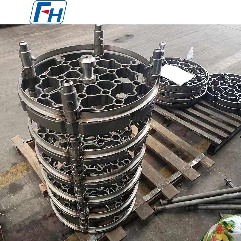 FH® 1.4849 (ZG40Cr19Ni39Nb) 耐熱鋼製井戸型炉治具 – 最高 1150°C、耐浸炭