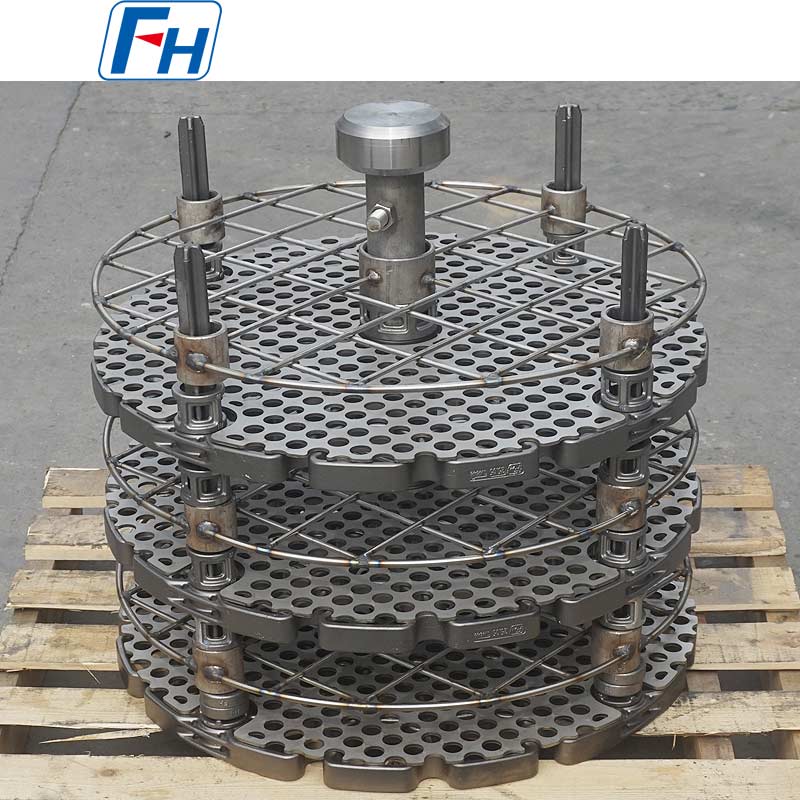 FH® 浸炭および焼入れ用カスタム井戸型炉治具およびハンガー