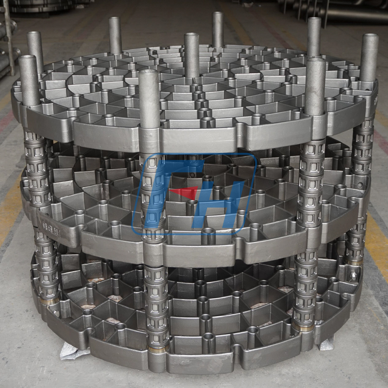 1450mm ピット炉直径用の熱処理治具トレイ